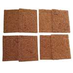 Bio Degradable Coconut Coir Natural Organic Vessel Wash Scrubber with Cotton Stitch Pack of 8